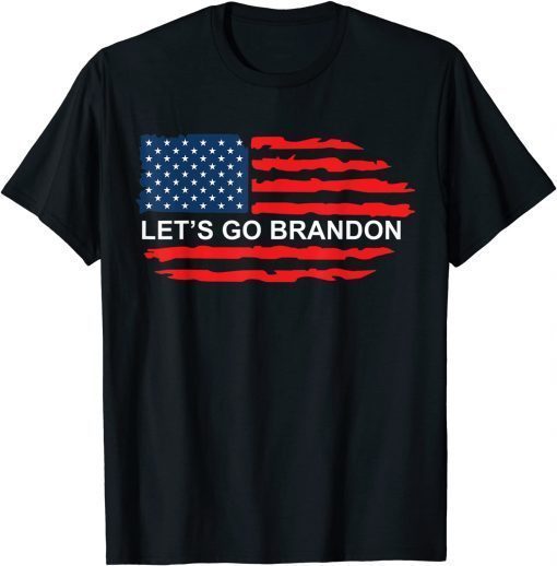 Let's Go Brandon Conservative Anti Liberal US Flag Fuck Biden Classic T-Shirt