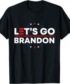 Let's Go Brandon Tee Conservative Anti Liberal US Flag Shirts