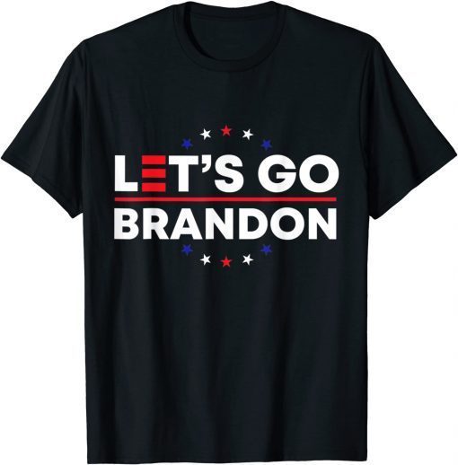 Let's Go Brandon Tee Conservative Anti Liberal US Flag Shirts