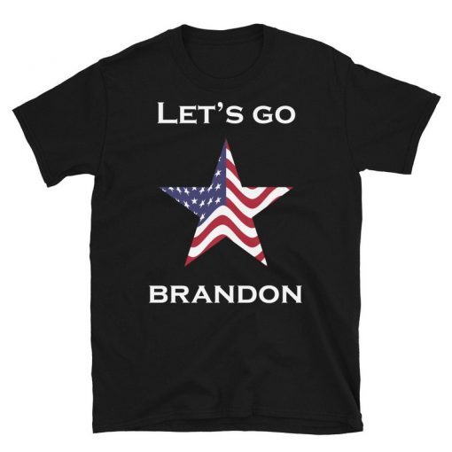 Let's Go Brandon Short Sleeve Flag Flag Lets Go Brandon Funny Tee T-Shirt