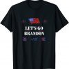 T-Shirt Let's Go Brandon Tee Conservative Anti Liberal US Flag