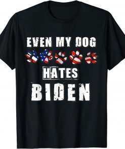 2021 Patriotic Sarcastic Joe Biden Democratic Republican US Flag T-Shirt