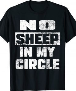 2021 No Sheep in My Circle Funny Saying Halloween Costume Tee Shirt