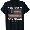 Official Mens Let's Go Brandon Tee Conservative Anti Liberal US Flag T-Shirt