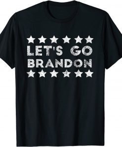 T-Shirt Let's Go Brandon ,Biden Conservative Anti Liberal US Flag