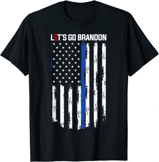 Official Biden 2021 Let's Go Brandon Tee Conservative Anti Liberal US Flag FJB T-Shirt