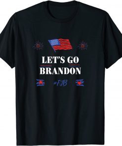 Classic Let's Go Brandon Tee Conservative Anti Liberal US Flag T-Shirt