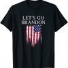 2021 Let’s Go Let’s Go Let’s Go Brandon Conservative USA Flag T-Shirt