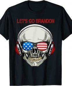 T-Shirt Let's Go Brandon, Funny Skull Men politician Women Vintage