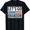 Funny Let’s Go Brandon Conservative US Flag Gift T-Shirt