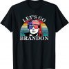Classic Let's Go Brandon Tee Conservative Anti Liberal US Flag Retro T-Shirt