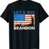 2021 Fjb Chant Let's Go Brandon American Flag Impeach Biden Anti Liberal T-Shirt