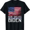 T-Shirt Bare Shelves Biden Conservative Liberal Impeach USA Flag
