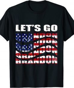 2021 Anti Joe Biden Let’s Go Brandon Conservative US Flag T-Shirt