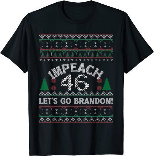 Official FJB Chant Let's Go Brandon ,Anti Biden Ugly Christmas T-Shirt