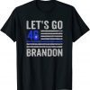 Funny FJB Impeach 46 Let's Go Brandon Tee Conservative Anti Liberal US Flag T-Shirt