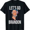 FJB Let's Go Brandon Biden Conservative Anti Liberal US Flag Fuck Biden T-Shirt