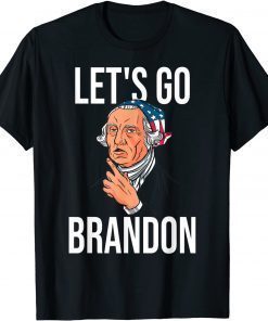 FJB Let's Go Brandon Biden Conservative Anti Liberal US Flag Fuck Biden T-Shirt