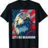 Let's Go Brandon American Flag Impeach Biden T-Shirt
