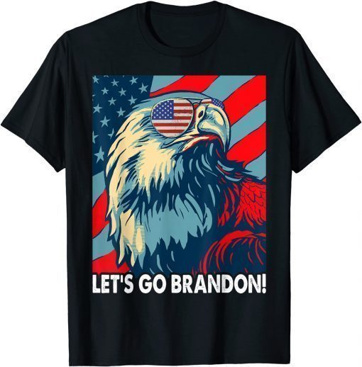 Let's Go Brandon American Flag Impeach Biden T-Shirt