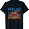 FJB Let's Go Brandon Conservative Anti Liberal US Flag Halloween Shirt