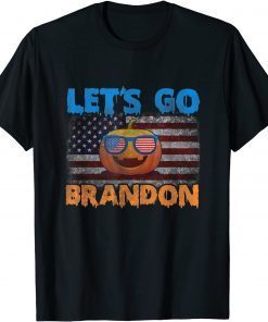 FJB Let's Go Brandon Conservative Anti Liberal US Flag Halloween Shirt