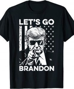 Official Let's Go Brandon Conservative Anti Liberal US Flag T-Shirt