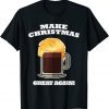 Funny Make Christmas Great Again Hot Chocolate Cocoa Trump Hair T-Shirt