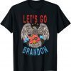 2021 Let's Go Brandon Tee Conservative Anti Liberal US Flag Eagle FJB T-Shirt