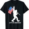 Let's Go Brandon American Flag Impeach Biden Unisex T-Shirts