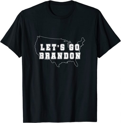 Funny FJB Chant Let's Go Brandon USA Conservative Fuck Biden T-Shirt