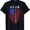 Impeach 46 Let's Go Brandon Tee Conservative Anti Liberal US Flag T-Shirt