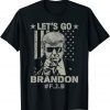 2021 Let’s Go Brandon Conservative US Flag Women Men T-Shirt