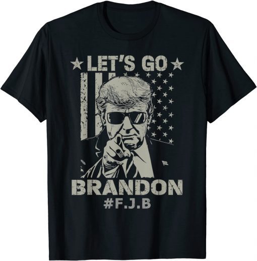 2021 Let’s Go Brandon Conservative US Flag Women Men T-Shirt