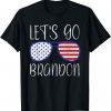 Classic Let's Go Brandon Sunglases Flag Impeach Biden Anti Liberal T-Shirt
