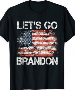 Official Let's Go Brandon Tee Conservative Anti Liberal US Flag Shirts