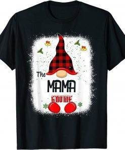 T-Shirt Bleached The Mama Gnome Matching Family Christmas Pajamas