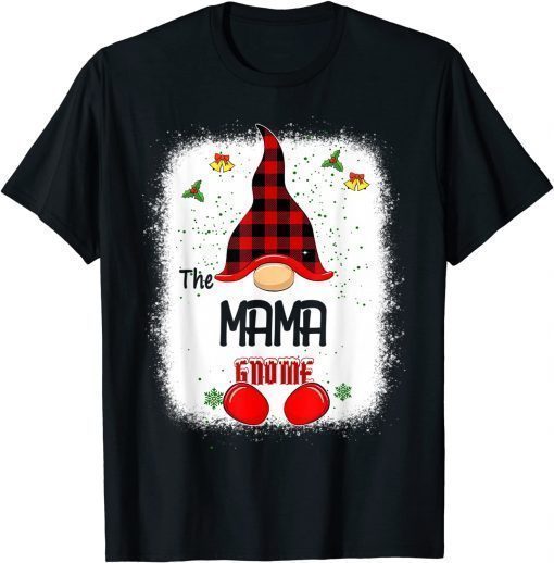 T-Shirt Bleached The Mama Gnome Matching Family Christmas Pajamas