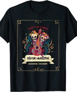 Official Dia de muertos Dia des los muertos distressed costume Shirts