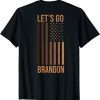 T-Shirt Let's Go Brandon - Biden Conservative Anti Liberal US Flag