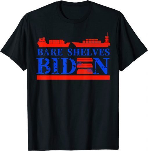 Official Let's Go Brandon ,Bare Shelves Biden Funny Meme T-Shirt
