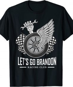 Funny Let's Go Brandon Cool Racing Motor Funny Conservative Gift T-Shirt