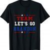 Team Let's Go Brandon Conservative Anti Liberal US Flag Classic T-Shirt