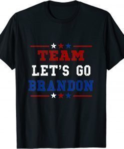Team Let's Go Brandon Conservative Anti Liberal US Flag Classic T-Shirt