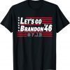 Impeach Biden Let's Go Brandon Conservative Anti Liberal US Flag Unisex T-Shirt