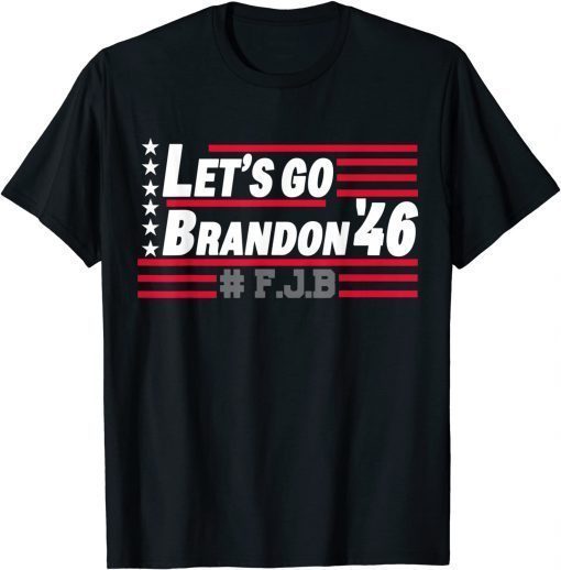 Impeach Biden Let's Go Brandon Conservative Anti Liberal US Flag Unisex T-Shirt