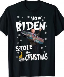 How Biden Stole The Christmas Biden Club Funny T-Shirt