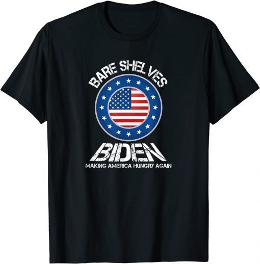 Official Bare Shelves Biden Funny Meme T-Shirt