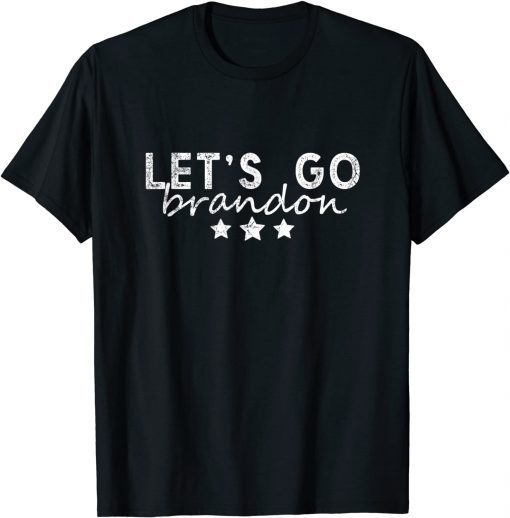 Tee Shirt Let's Go Brandon Tee Conservative Anti Liberal Gift