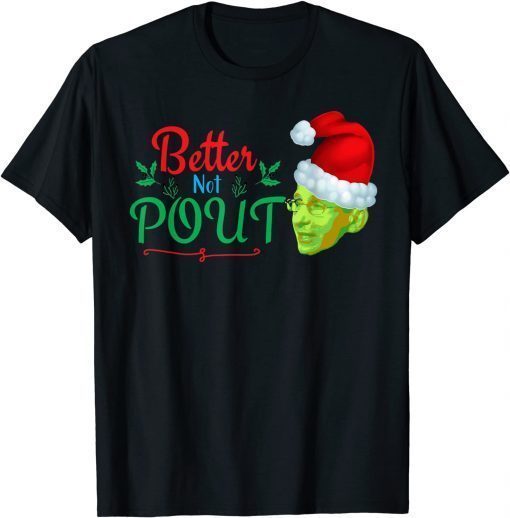 2021 Christmas Naughty Fauci Elf Funny Fauci Holiday Gnome T-Shirt